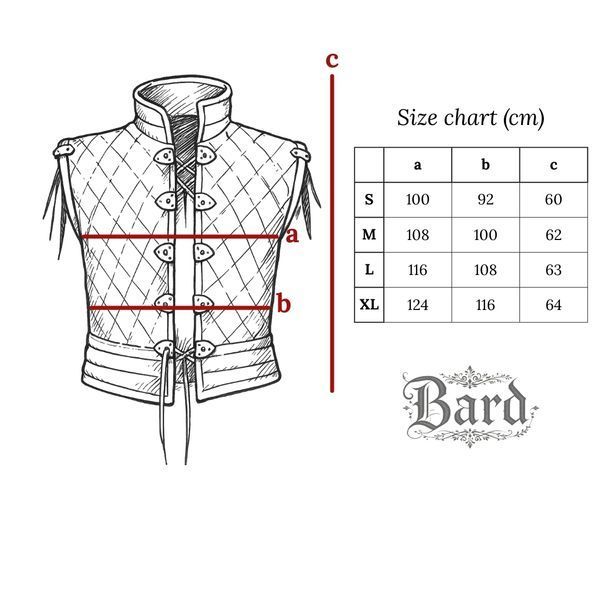 Fantasy Quilted Vest with Leather Accents