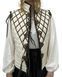 Fantasy Quilted Vest with Leather Accents