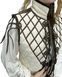 Fantasy Quilted Vest with Leather Accents