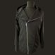 Biker-Style Zip Hoodie