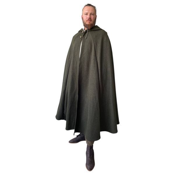 Olive raincoat